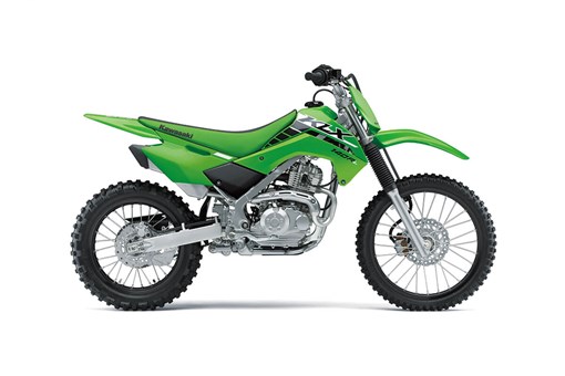 Profile angle of a motorcycle staged in a white studio background. opens in a new window