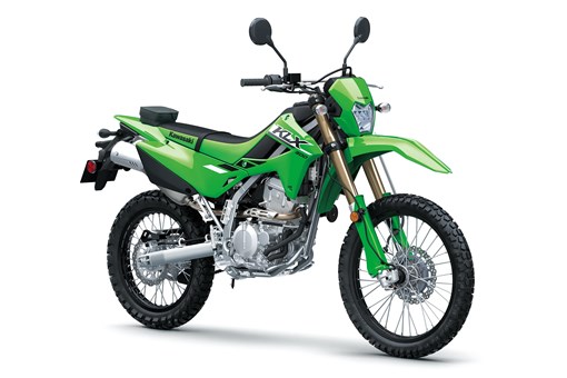 Three-quarter front angle of a motorcycle staged in a white studio background. opens in a new window