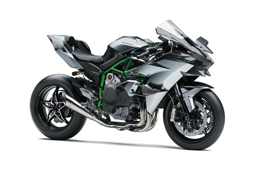 Three-quarter front angle of a motorcycle staged in a white studio background. opens in a new window