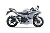 Side angle of a motorcycle staged in a white studio background.