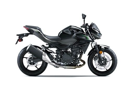 Profile angle of a motorcycle staged in a white studio background. opens in a new window