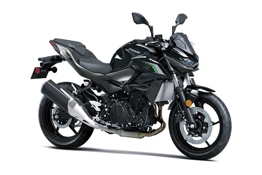 Three-quarter front angle of a motorcycle staged in a white studio background. opens in a new window
