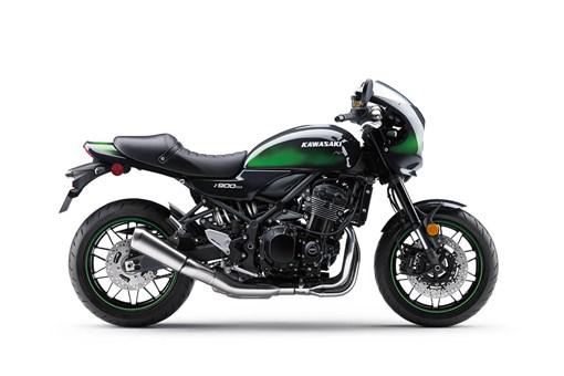Profile angle of a motorcycle staged in a white studio background. opens in a new window