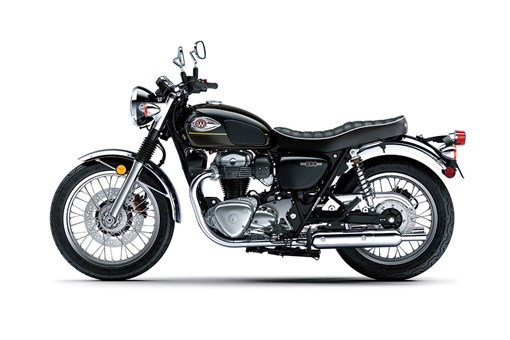 Side angle of a motorcycle in a white studio background. opens in a new window