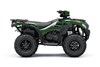 Right-side view of a green ATV staged in a white studio background.