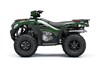 Left-side view of a green ATV staged in a white studio background.