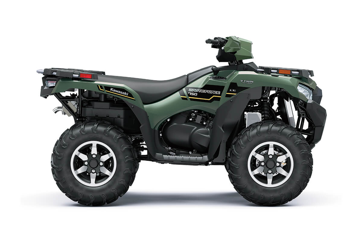 Right-side view of an ATV staged in a white studio background.