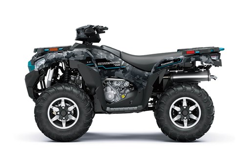 Left-side view of a black ATV staged in a white studio background. opens in a new window