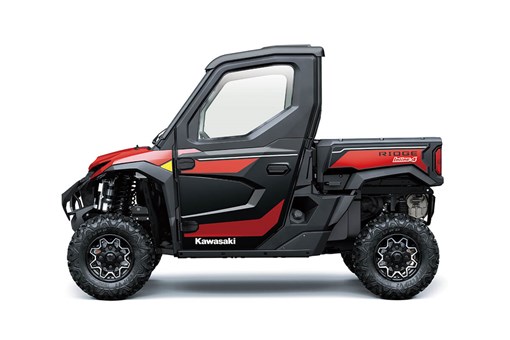 Left side view of a side x side staged in a white studio background. opens in a new window