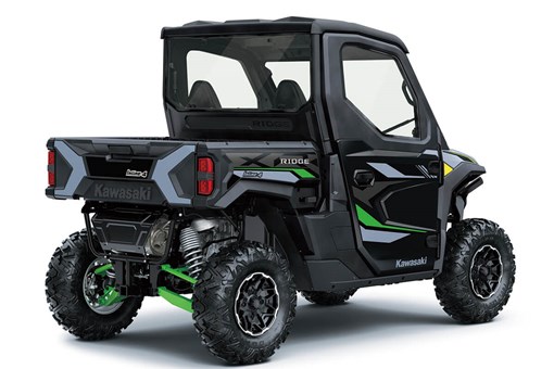 Three-quarter rear view of a side x side staged in a white studio background. opens in a new window