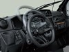 Interior angle view showing adjustability of the steering wheel of a side x side.