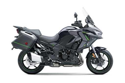 Profile angle of a motorcycle staged in a white studio background. opens in a new window