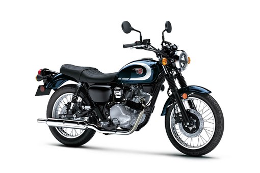 Three-quarter front angle of a motorcycle staged in a white studio background. opens in a new window