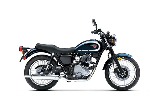 Side angle of a motorcycle staged in a white studio background. opens in a new window