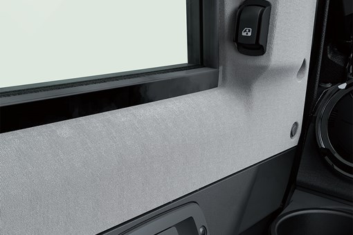 Interior door handle, cup holder and power window control switch of a side x side. opens in a new window