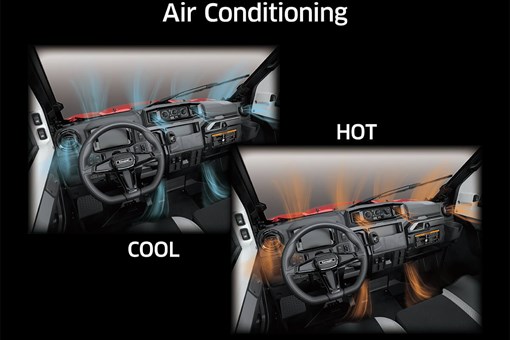 Graphic treatment showing the HVAC system of a side x side.  opens in a new window