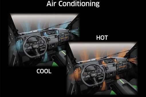 Graphic treatment showing the HVAC system of a side x side. opens in a new window