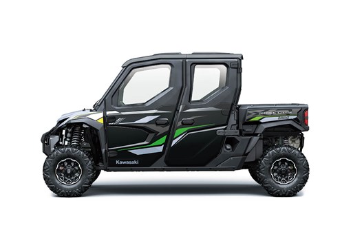 Left side view of a side x side staged in a white studio background. opens in a new window