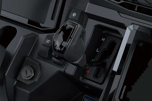 Interior view of gear shift knob of a side x side. opens in a new window