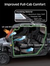 Graphic treatment showing cabin insulation of a side x side.