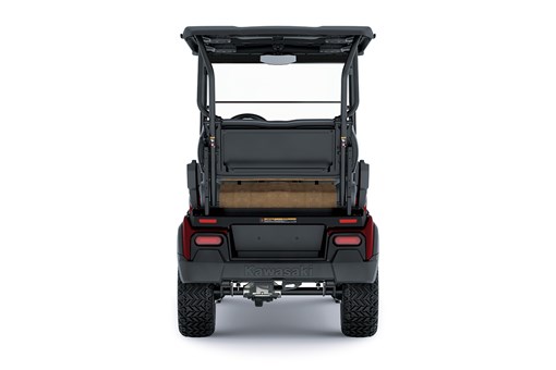 Rear angle of a Neighborhood Activity Vehicle staged in a white studio background. opens in a new window