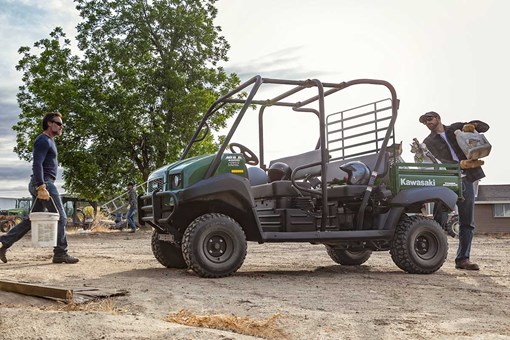 Side angle of a side x side parked off-road. opens in a new window