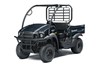 Three-quarter front angle of a black side x side staged in a white studio background.