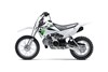 Side angle of a silver motorcycle staged in a white studio background.
