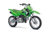 Three-quarter front angle of a motorcycle staged in a white studio background.