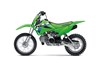 Side angle of a motorcycle staged in a white studio background.