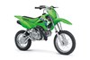 Three-quarter front angle of a motorcycle staged in a white studio background.