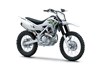 Three-quarter front angle of a silver motorcycle staged in a white studio background.