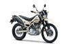 Three-quarter front angle of a motorcycle staged in a white studio background.