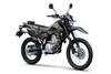 Three-quarter front angle of a brown motorcycle staged in a white studio background.