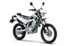 Three-quarter front angle of a silver motorcycle staged in a white studio background.