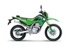 Profile angle of a motorcycle staged in a white studio background.