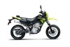 Profile angle of a motorcycle staged in a white studio background.