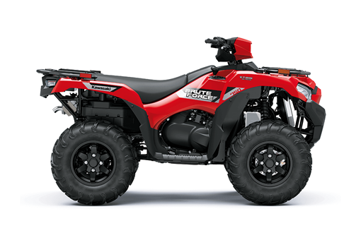 Profile angle of an ATV staged in a white studio background. opens in a new window