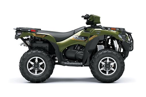Profile angle of an ATV staged in a white studio background. opens in a new window