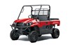 Three-quarter front angle of a red side x side staged in a white studio background.