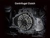 Close-up view of the centrifugal clutch of a side x side.