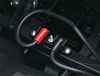 Close-up view of the battery terminal of a side x side.