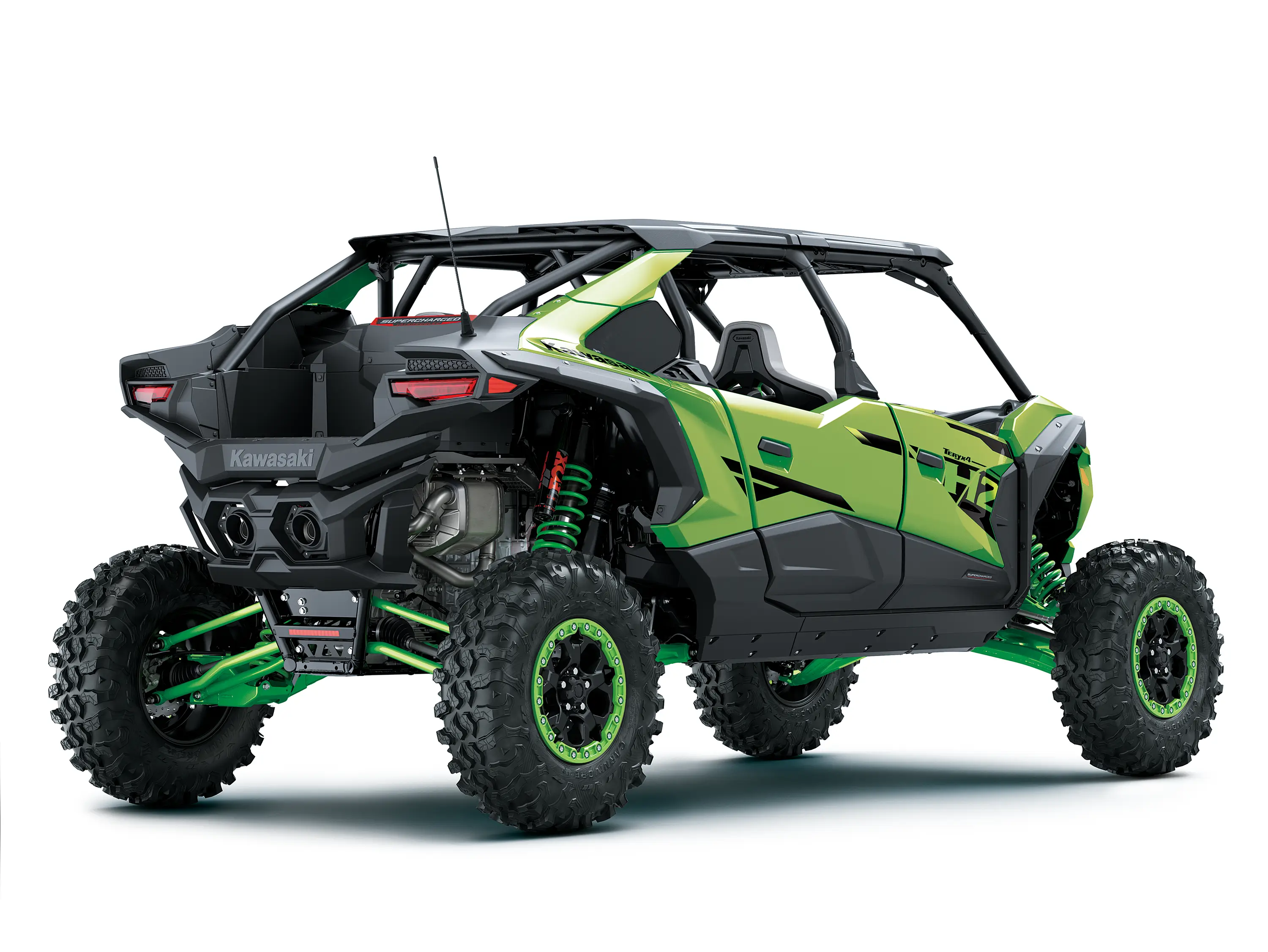 Three-quarter rear angle of a side x side staged in a white studio background.