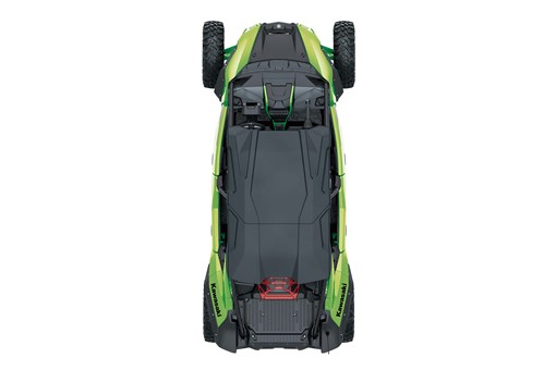 Overhead angle of a side x side staged in a white studio background. opens in a new window