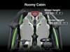 Graphic treatment of a side x side roomy cabin.