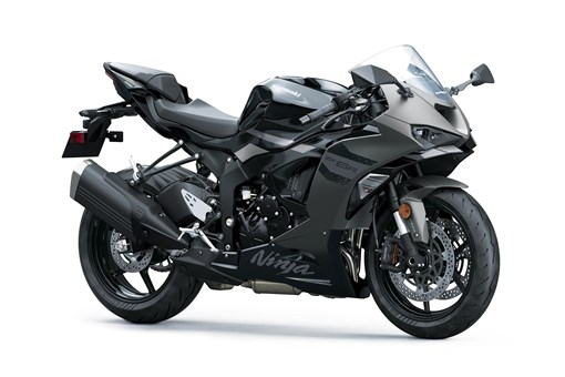Three-quarter front angle of a black motorcycle staged in a white studio background. opens in a new window