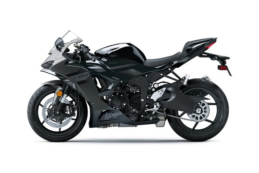 Side angle of a black motorcycle staged in a white studio background. opens in a new window