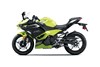 Side angle of a motorcycle staged in a white studio background.