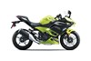 Profile angle of a motorcycle staged in a white studio background.