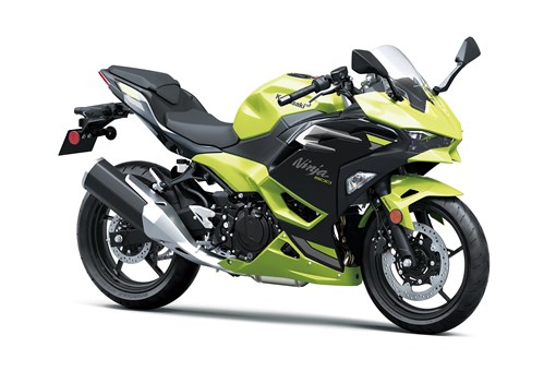 Three-quarter front angle of a motorcycle staged in a white studio background. opens in a new window